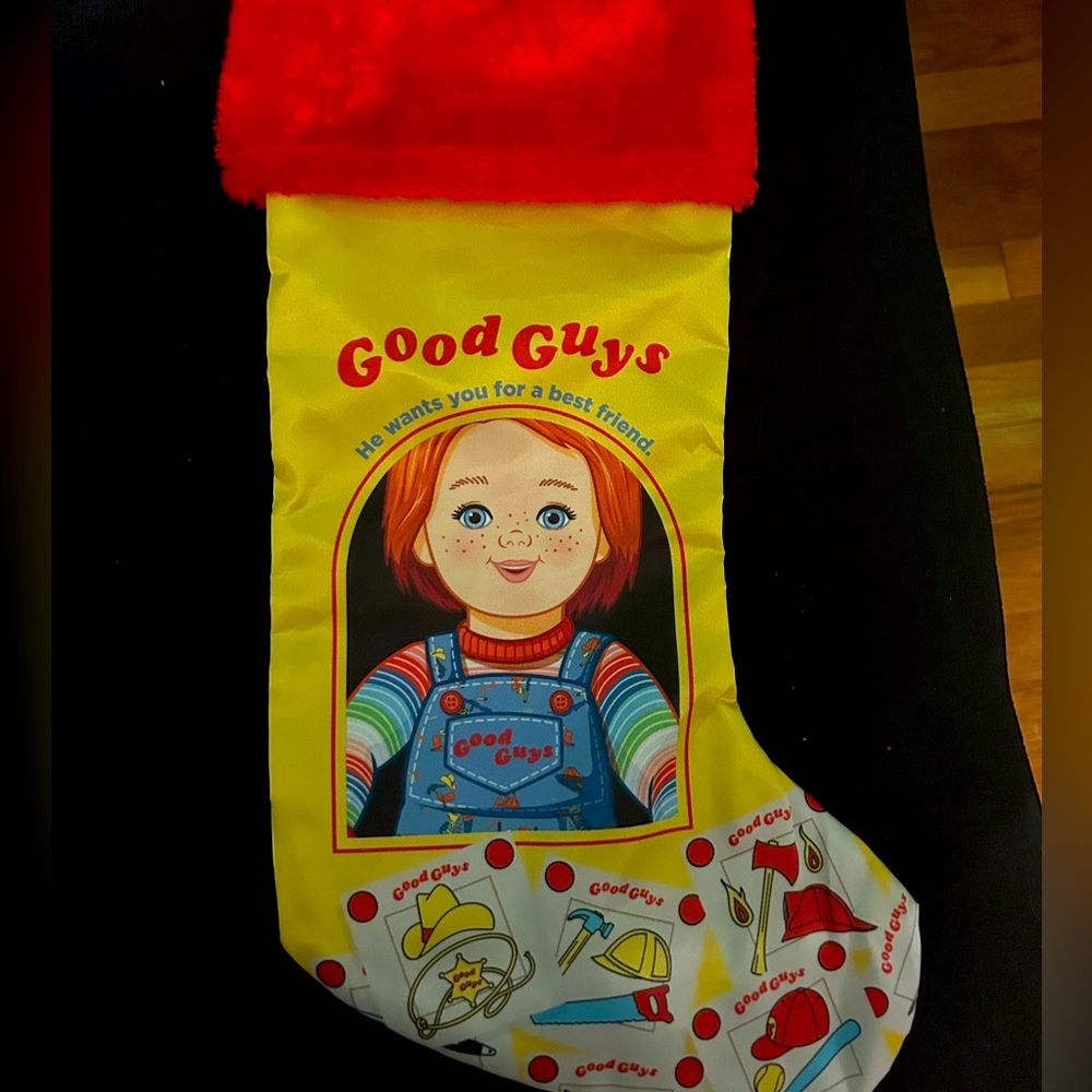 Good guys doll stocking.